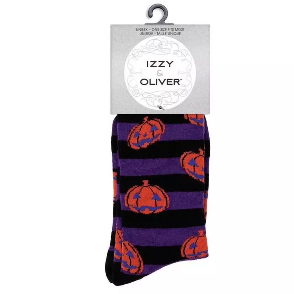 IZZY & OLIVER Halloween Pumpkin Unisex‎ Socks